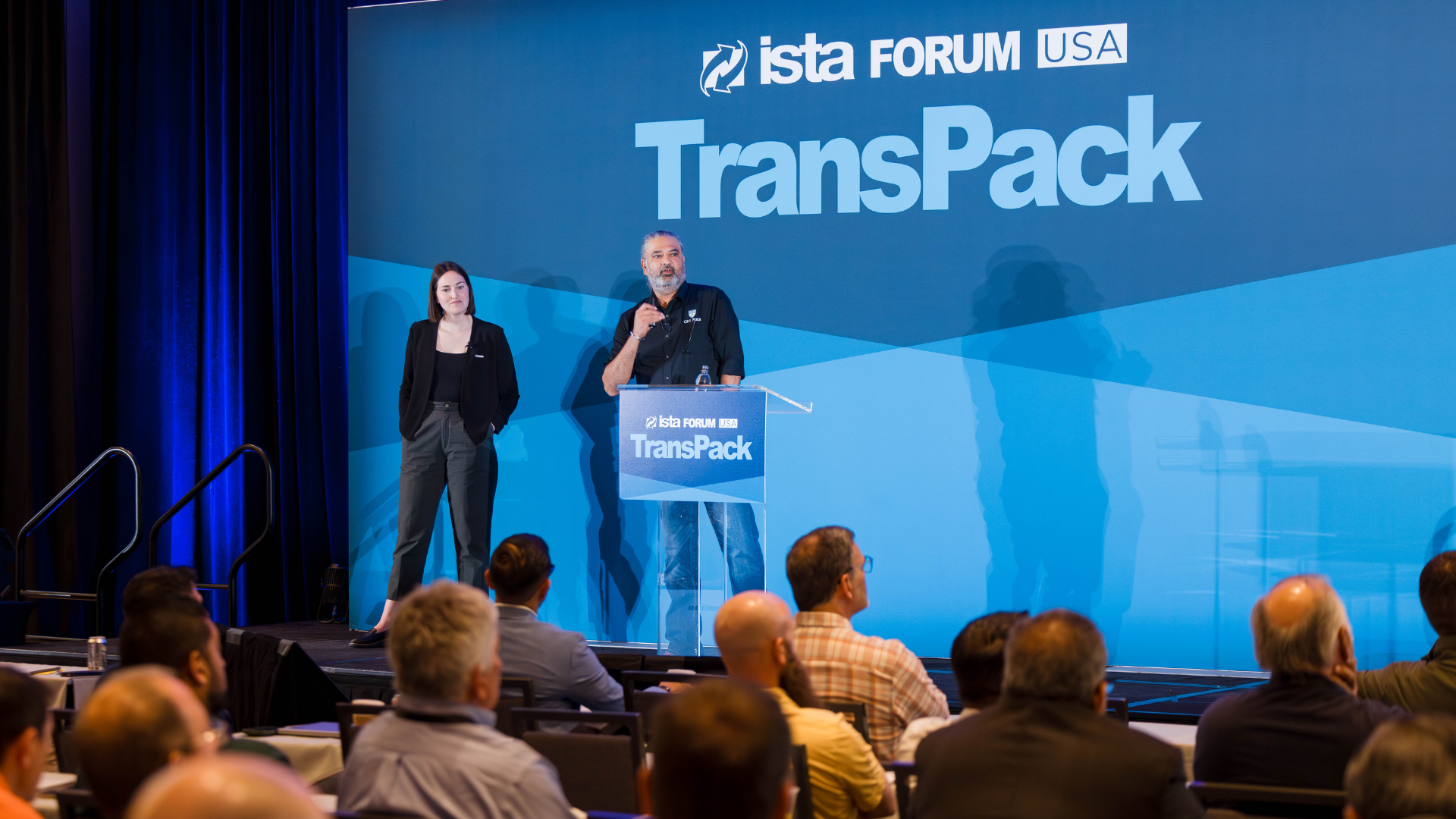 TransPack presentor addresses audience