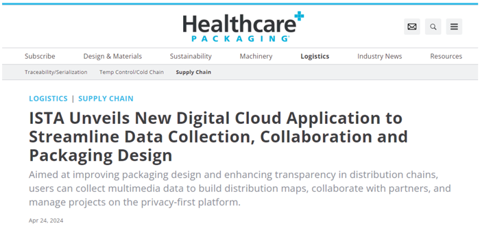 Healthcare packaging website