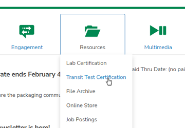 Accessing Transit Test Certification