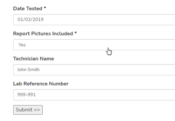 Test Report form answers
